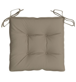 Coussins de palette lot de 2 taupe 50x50x7 cm tissu oxford