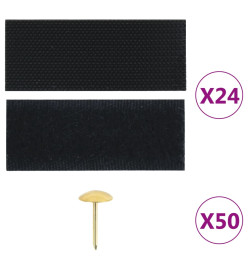 Rideaux de porte anti-insectes 2 pcs avec aimants noir 200x80cm