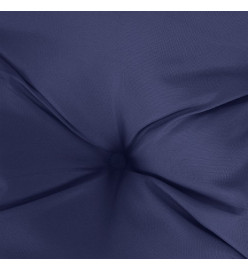 Coussins de chaise lot de 6 bleu marine 50x50x7 cm tissu oxford