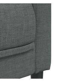 Ensemble de canapés 3 pcs gris foncé tissu