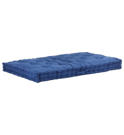 Coussins de plancher de palette 2 pcs Coton Bleu clair