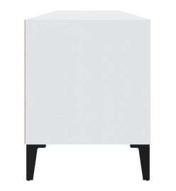 Meuble TV blanc 100x34,5x44,5 cm bois d'ingénierie