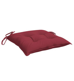 Coussins de palette lot de 2 rouge bordeaux 50x50x7 cm