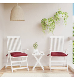 Coussins de palette lot de 2 rouge bordeaux 50x50x7 cm