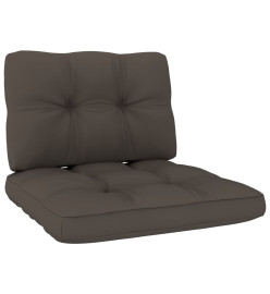 Salon de jardin 3 pcs avec coussins bois de pin imprégné