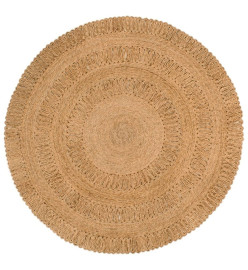 Tapis Jute tressé à la main 150 cm Rond