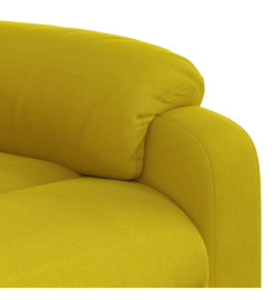 Fauteuil de massage inclinable Jaune Velours