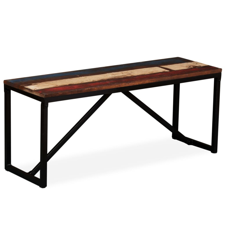 Banc 110 x 35 x 45 cm Bois de récupération massif