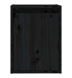 Armoire murale Noir 30x30x40 cm Bois de pin massif