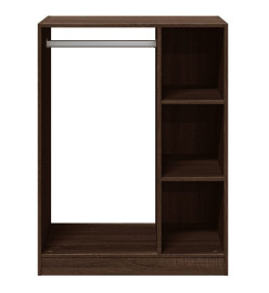 Garde-robe chêne marron 77x48x102 cm bois d'ingénierie