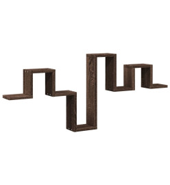 Étagère murale chêne marron 104,5x10x43 cm bois d'ingénierie