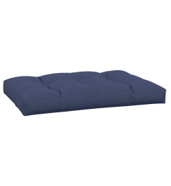 Coussin de palette bleu marine 120x80x12 cm tissu