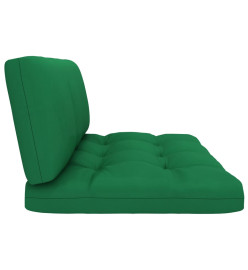 Salon de jardin palette 6 pcs et coussins Pin imprégné de blanc