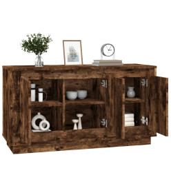 Buffet chêne fumé 102x35x55 cm bois d'ingénierie