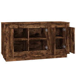 Buffet chêne fumé 102x35x55 cm bois d'ingénierie