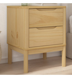 Table de chevet cire marron 45x39x57 cm Bois de pin massif
