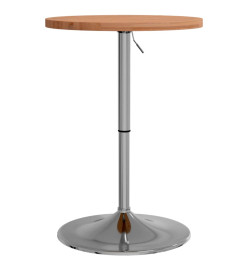 Table de bar Ø50x90,5 cm bois massif de hêtre
