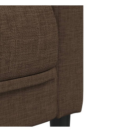 Ensemble de canapés 3 pcs marron tissu