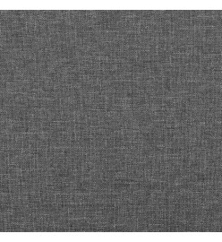Tête de lit avec oreilles Gris foncé 183x16x78/88 cm Tissu