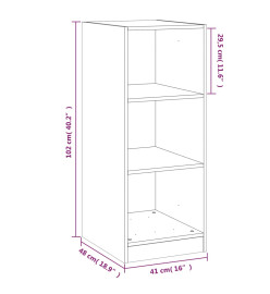 Garde-robe blanc 48x41x102 cm bois d'ingénierie