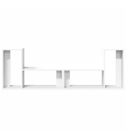 Meubles TV 2 pcs blanc 75x30x50 cm bois d'ingénierie