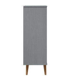 Armoire à chaussures MOLDE Gris 59,5x35x103 cm Bois de pin