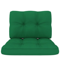 Salon de jardin 3 pcs avec coussins bois de pin imprégné