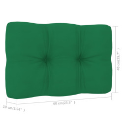 Salon de jardin 3 pcs avec coussins bois de pin imprégné
