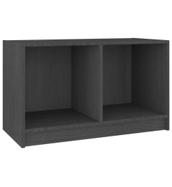 Meuble TV Gris 70x33x42 cm Bois de pin massif