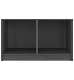 Meuble TV Gris 70x33x42 cm Bois de pin massif