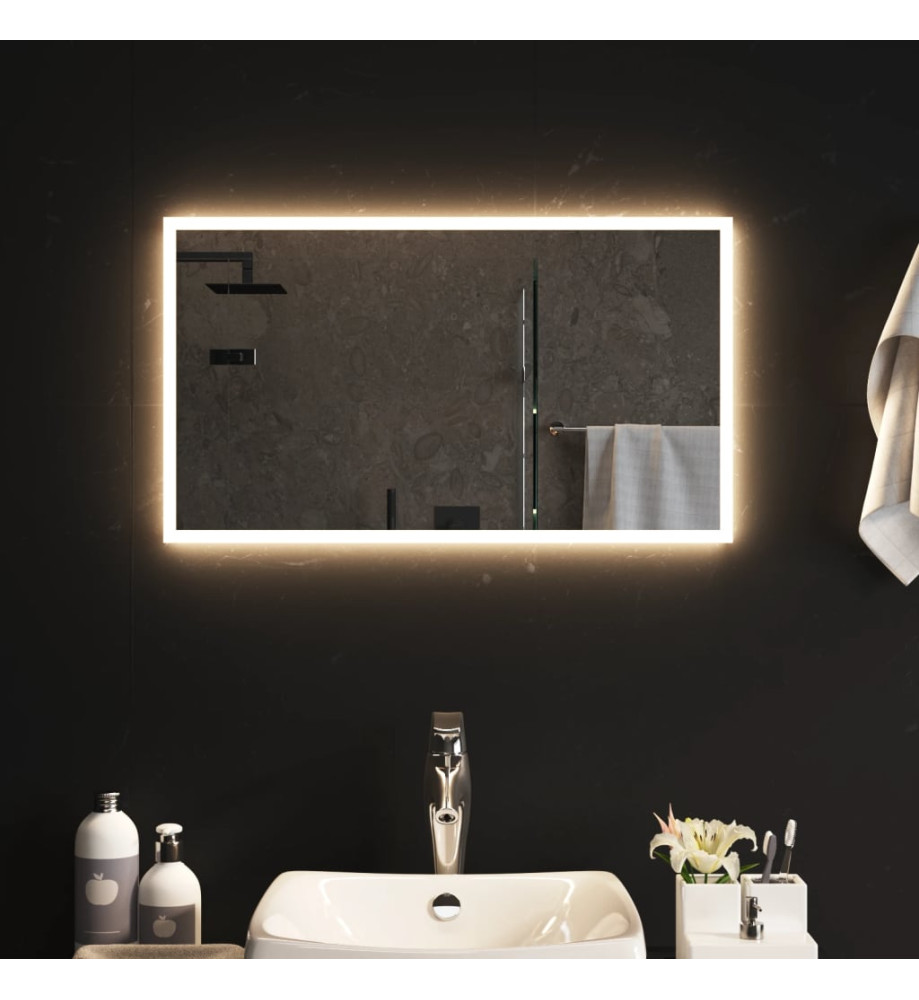 Miroir de salle de bain à LED 40x70 cm Miroir de salle de bain à LED 40x70 cm