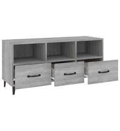 Meuble TV Sonoma gris 102x35x50 cm Bois d'ingénierie