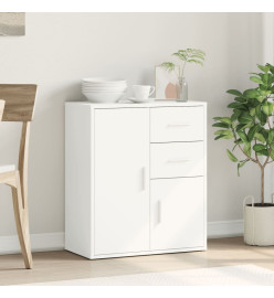 Buffet blanc 60x31x70 cm bois d'ingénierie