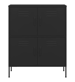 Armoire de rangement Noir 80x35x101,5 cm Acier