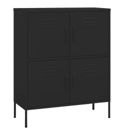 Armoire de rangement Noir 80x35x101,5 cm Acier