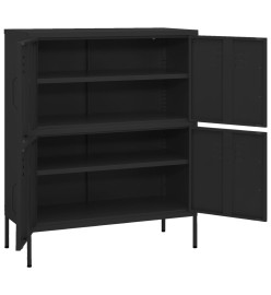 Armoire de rangement Noir 80x35x101,5 cm Acier