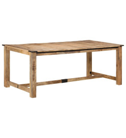 Table à manger 200x100x75 cm bois de manguier massif