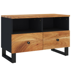 Meuble TV 70x33x46 cm Bois d'acacia massif