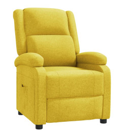 Fauteuil inclinable Jaune Tissu