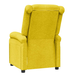 Fauteuil inclinable Jaune Tissu