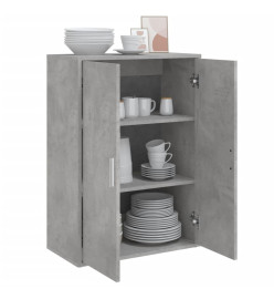 Buffet gris béton 60x31x84 cm bois d'ingénierie