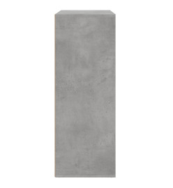 Buffet gris béton 60x31x84 cm bois d'ingénierie