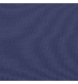Coussins de palette lot de 2 bleu marine tissu