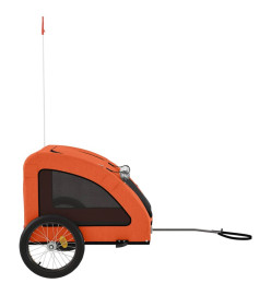 Remorque de vélo pour animaux de compagnie orange