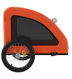 Remorque de vélo pour animaux de compagnie orange