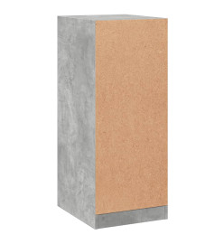 Garde-robe gris béton 48x41x102 cm bois d'ingénierie