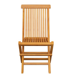 Chaises de jardin avec coussins vert vif 2 pcs Bois de teck
