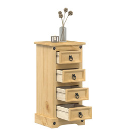 Table de chevet Corona 35x32,5x74 cm bois de pin massif