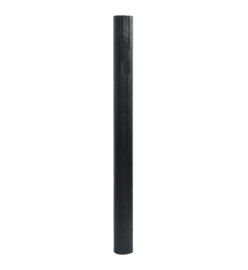 Tapis rectangulaire noir 100x500 cm bambou