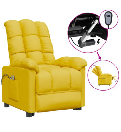 Fauteuil électrique de massage Jaune Tissu